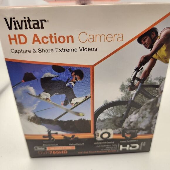 Vivitar HD Action Camera Camcorder DVR785HD Waterproof Bicycle and Helmet Mount - Picture 2 of 9